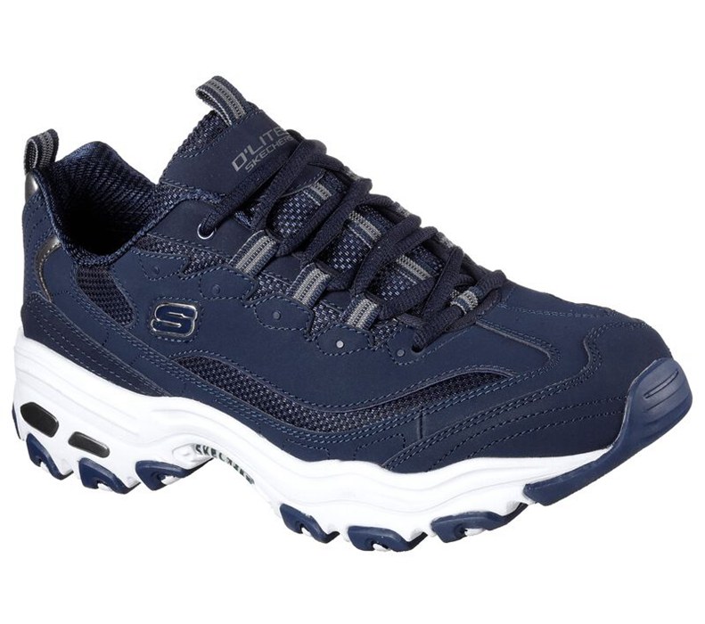Skechers Herr Marinblå Sneakers - D'lites - Sverige (PMTCO-2856)